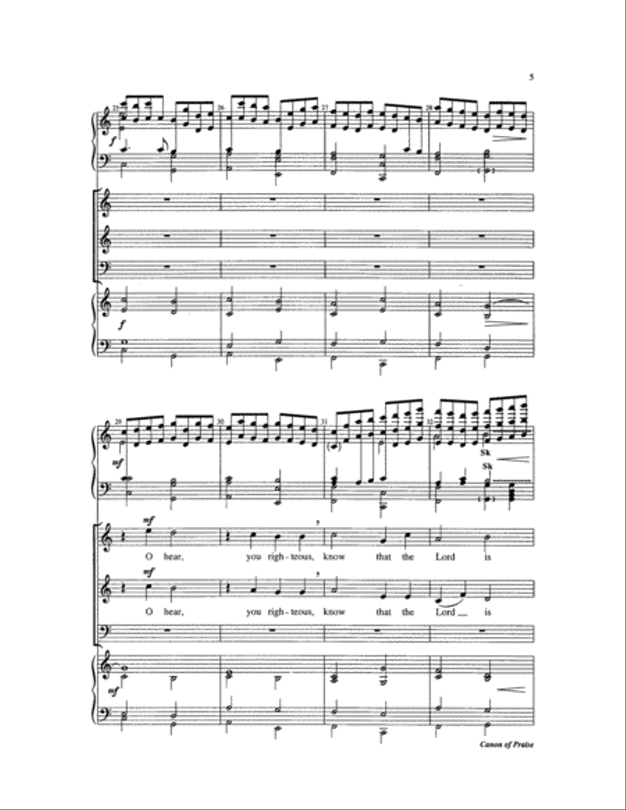 Canon of Praise 3-Part scores gallery preview page 5