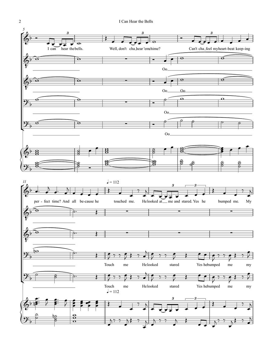 I Can Hear The Bells TTBB scores gallery preview page 2