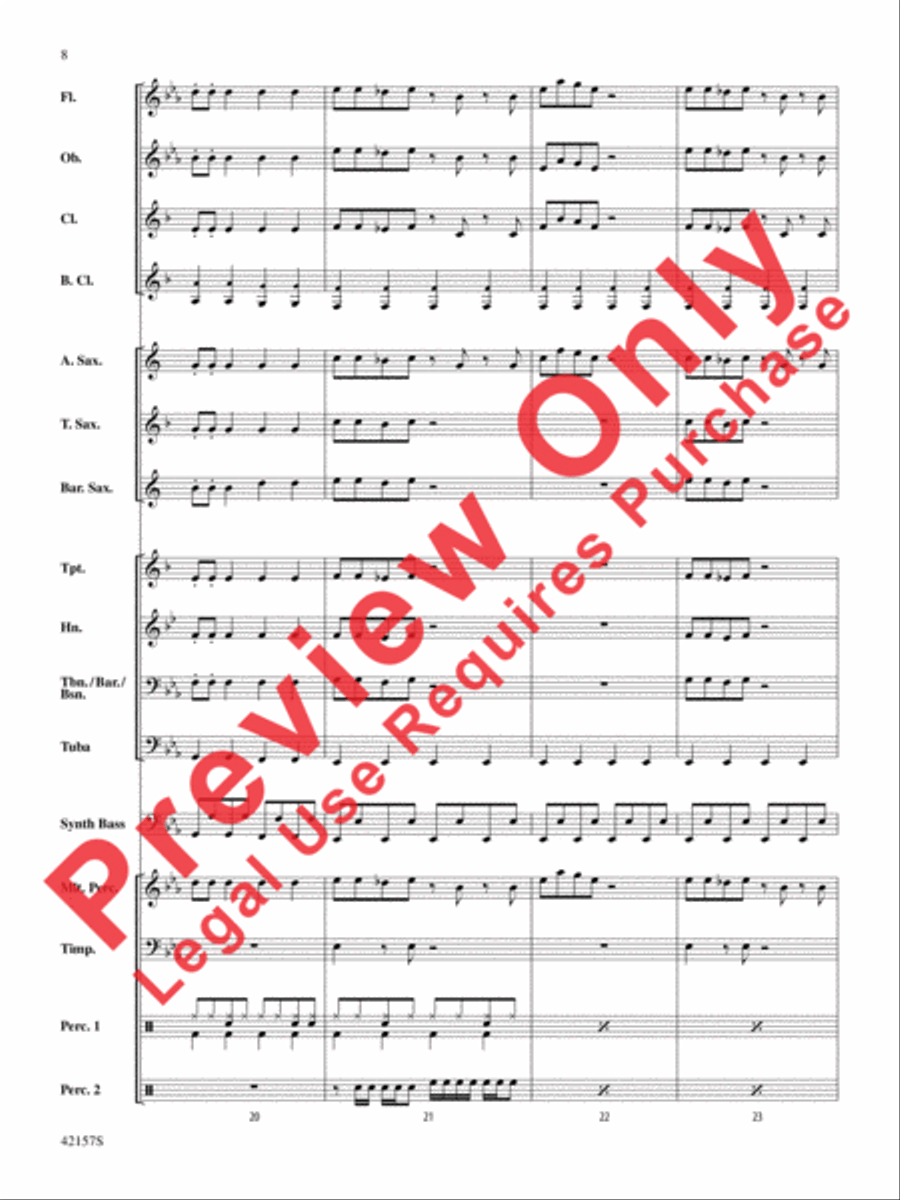 Funkytown Funkytown Concert Band scores gallery preview page 8