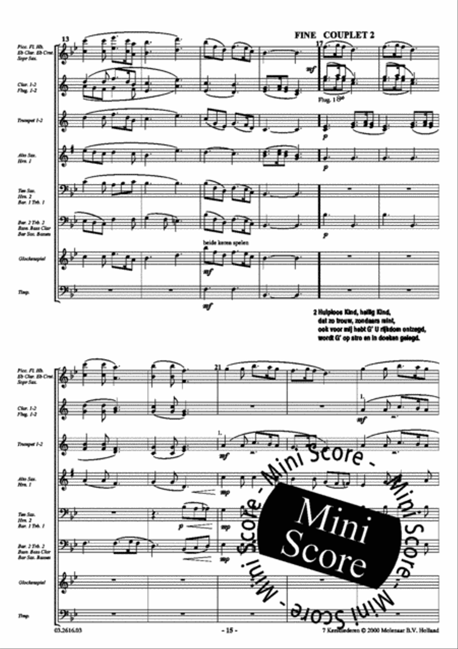7 Kerstliederen Men's Choir scores gallery preview page 16