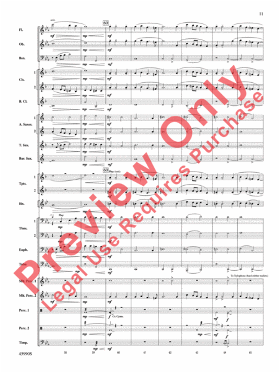 The Lost Temple The Lost Temple Concert Band scores gallery preview page 12
