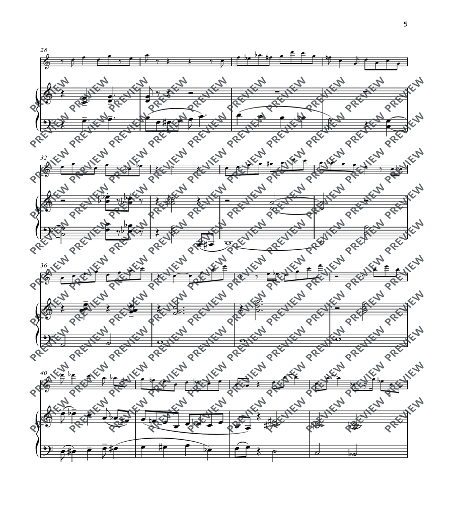 Children at Play Flute scores gallery preview page 5