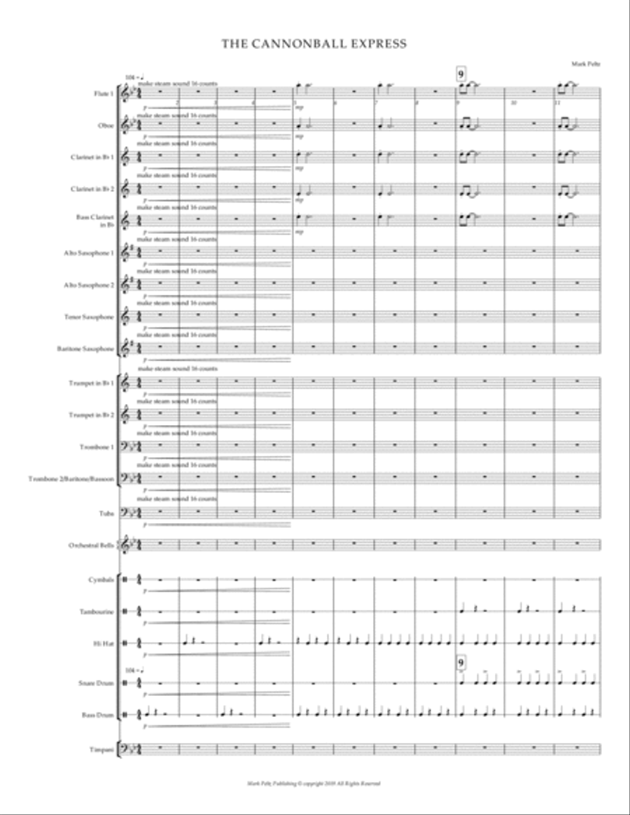 CANNONBALL EXPRESS CANNONBALL EXPRESS Concert Band scores gallery preview page 3