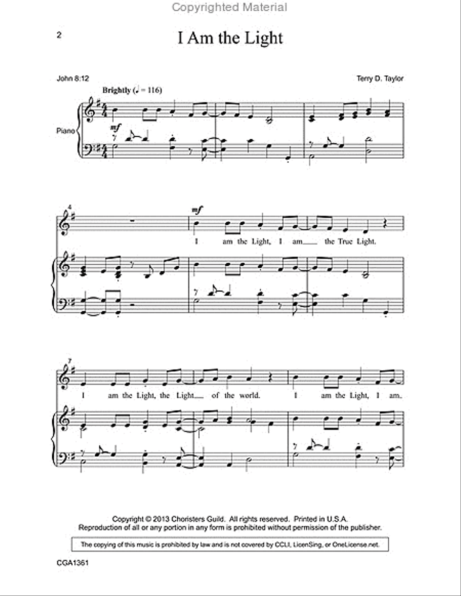 Shine Your Light Shine Your Light Unison Choir scores gallery preview page 2
