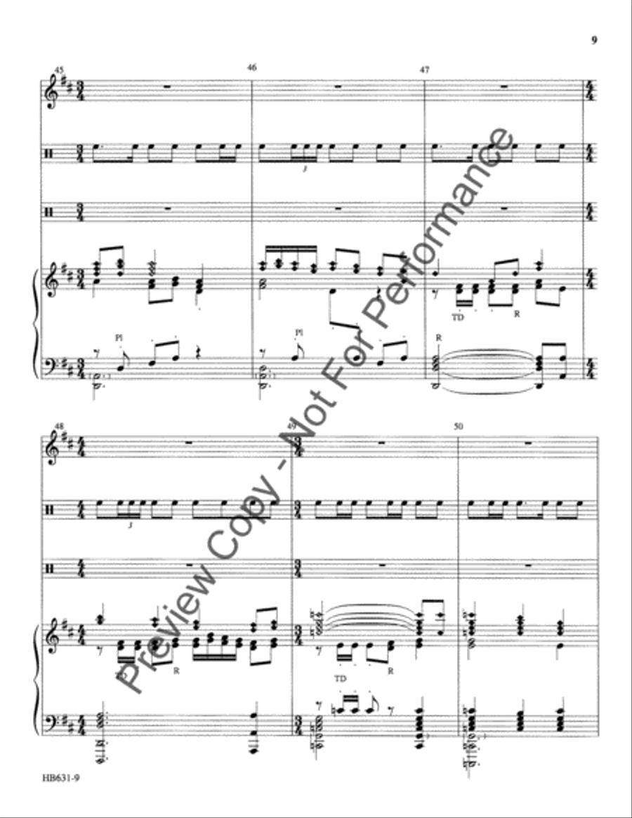 Serenata de Campanas - full score Handbell Choir scores gallery preview page 10