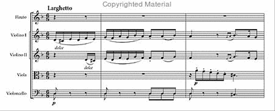 Six flute quintets, vol 1 Flute scores gallery preview page 4