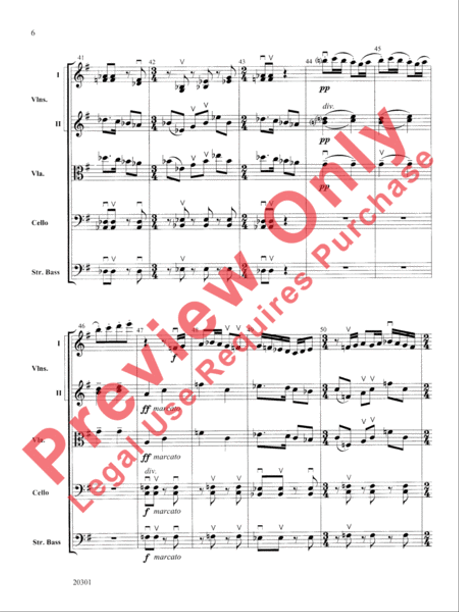 Acrobats Acrobats String Orchestra scores gallery preview page 7