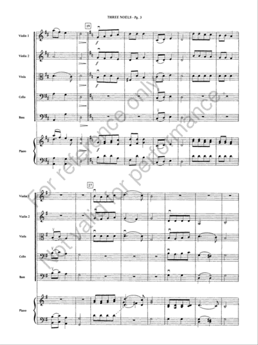Three Noels String Orchestra scores gallery preview page 4