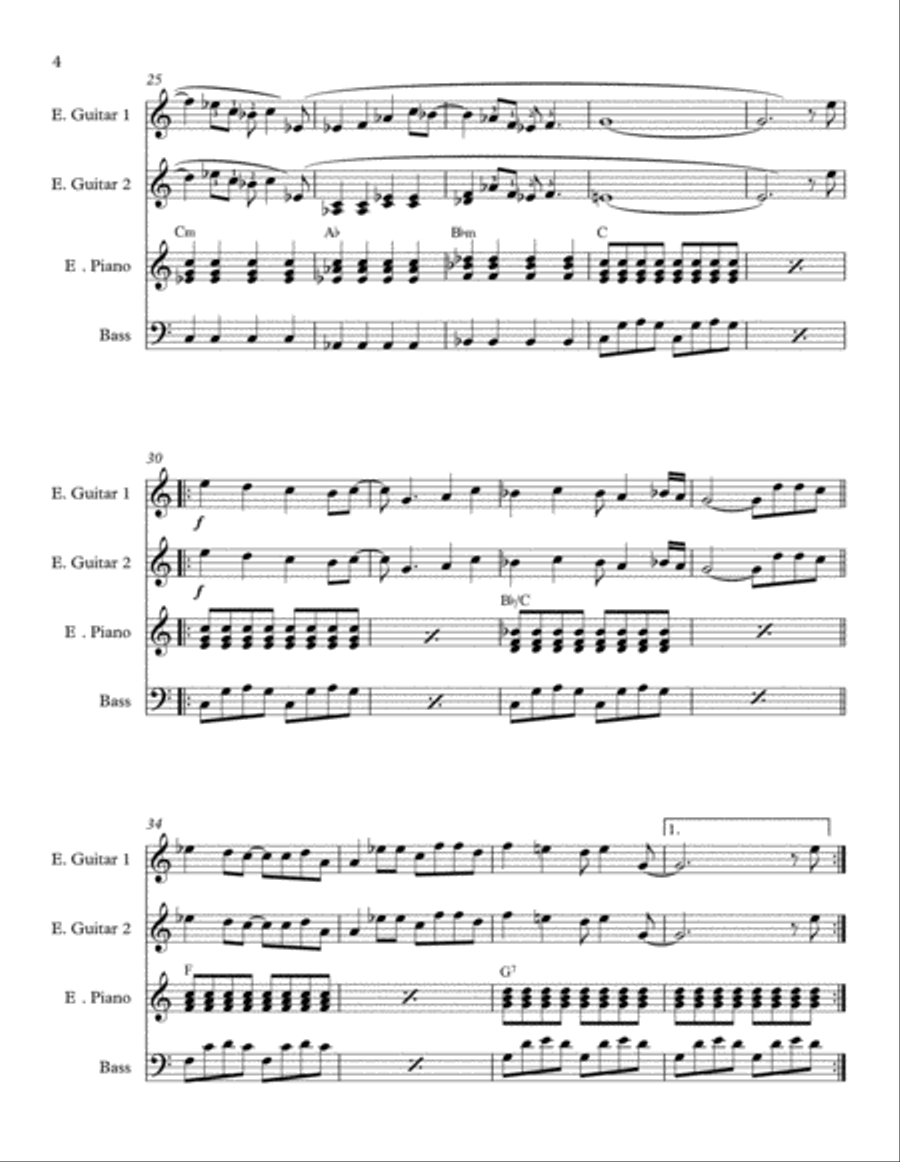 California Girls Piano scores gallery preview page 4