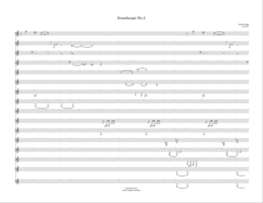 Soundscape No.2 Large Ensemble scores gallery preview page 2