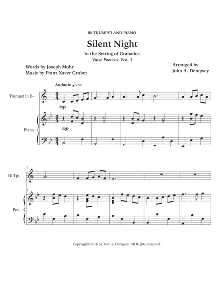 Silent Night (Trumpet and Piano) image number null