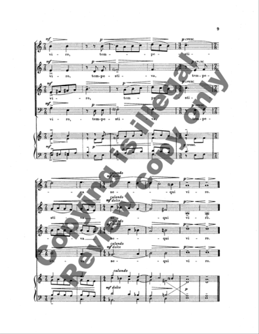 Vitas hinnuleo me similis, Chloe 4-Part scores gallery preview page 12