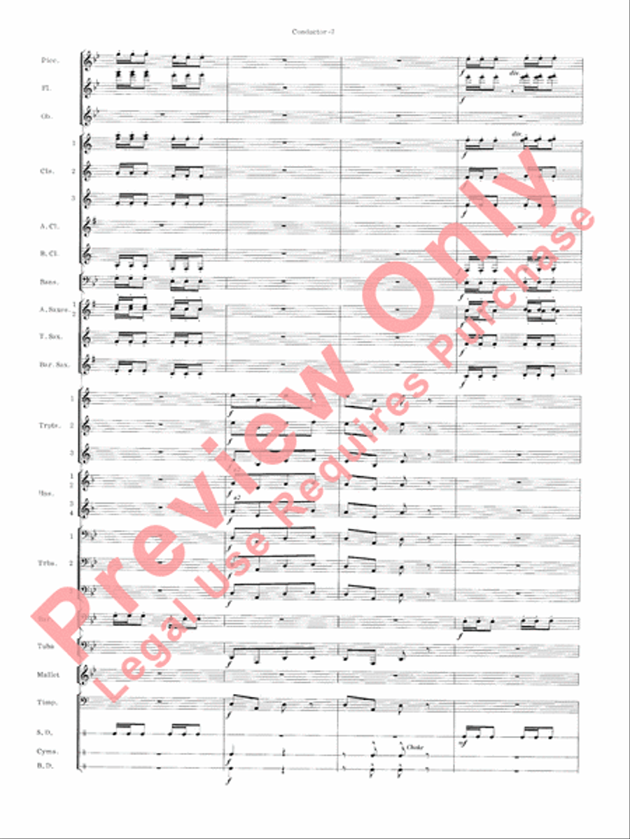 Carmen Suite Concert Band scores gallery preview page 9