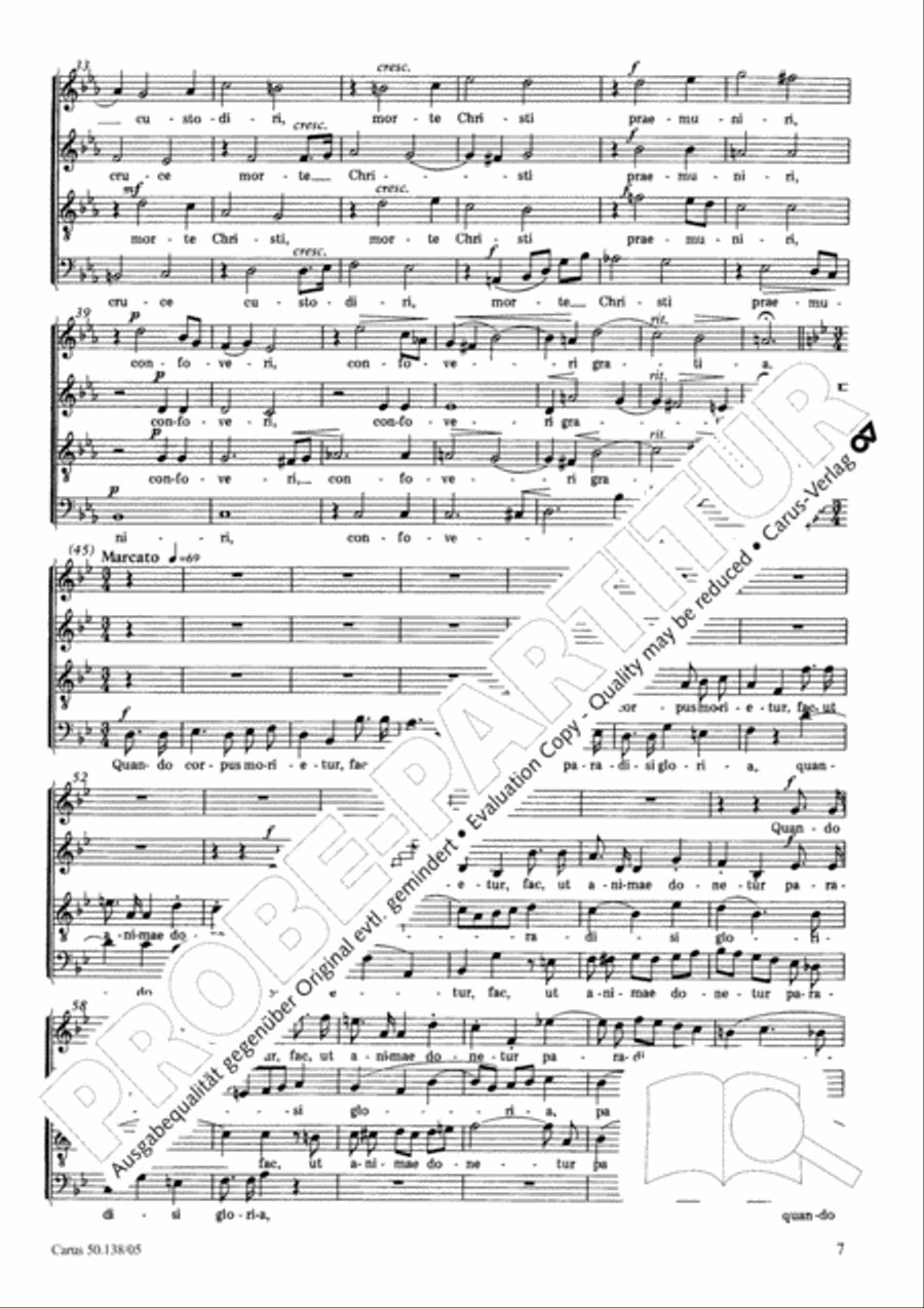 Stabat Mater in G minor 4-Part scores gallery preview page 8