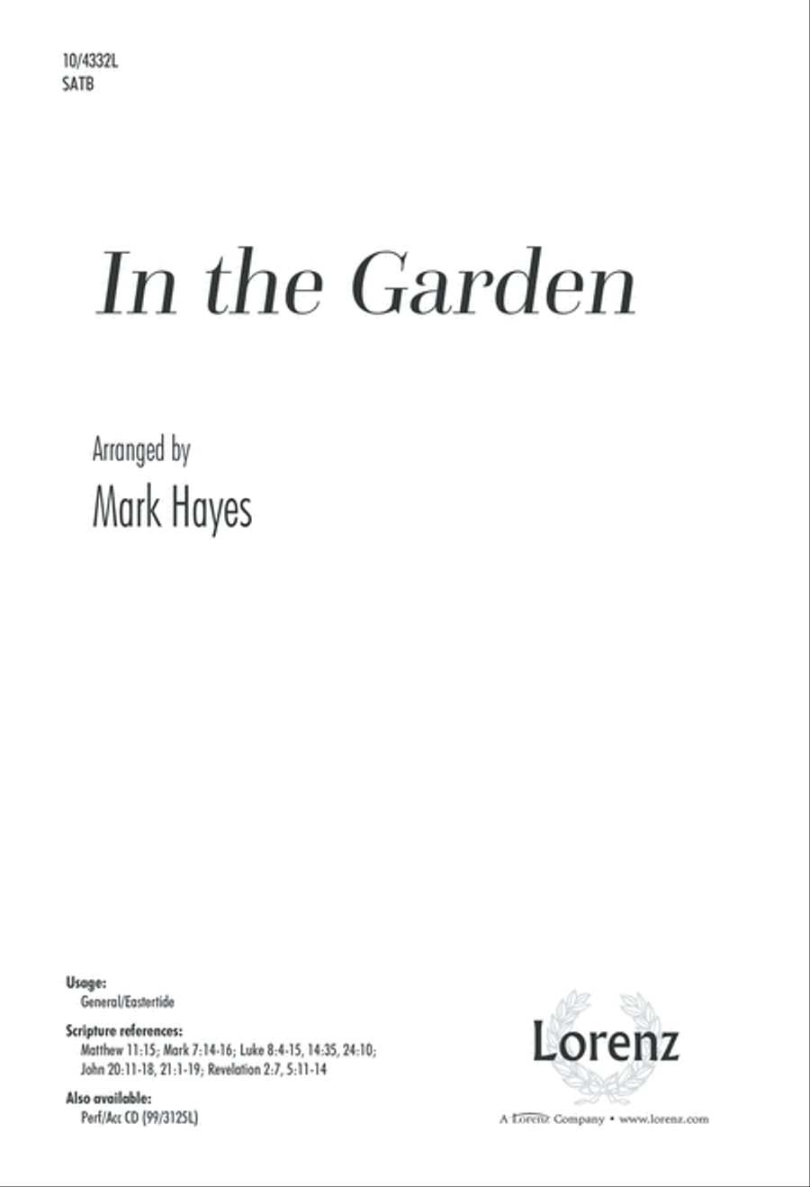 In the Garden 4-Part scores gallery preview page 1