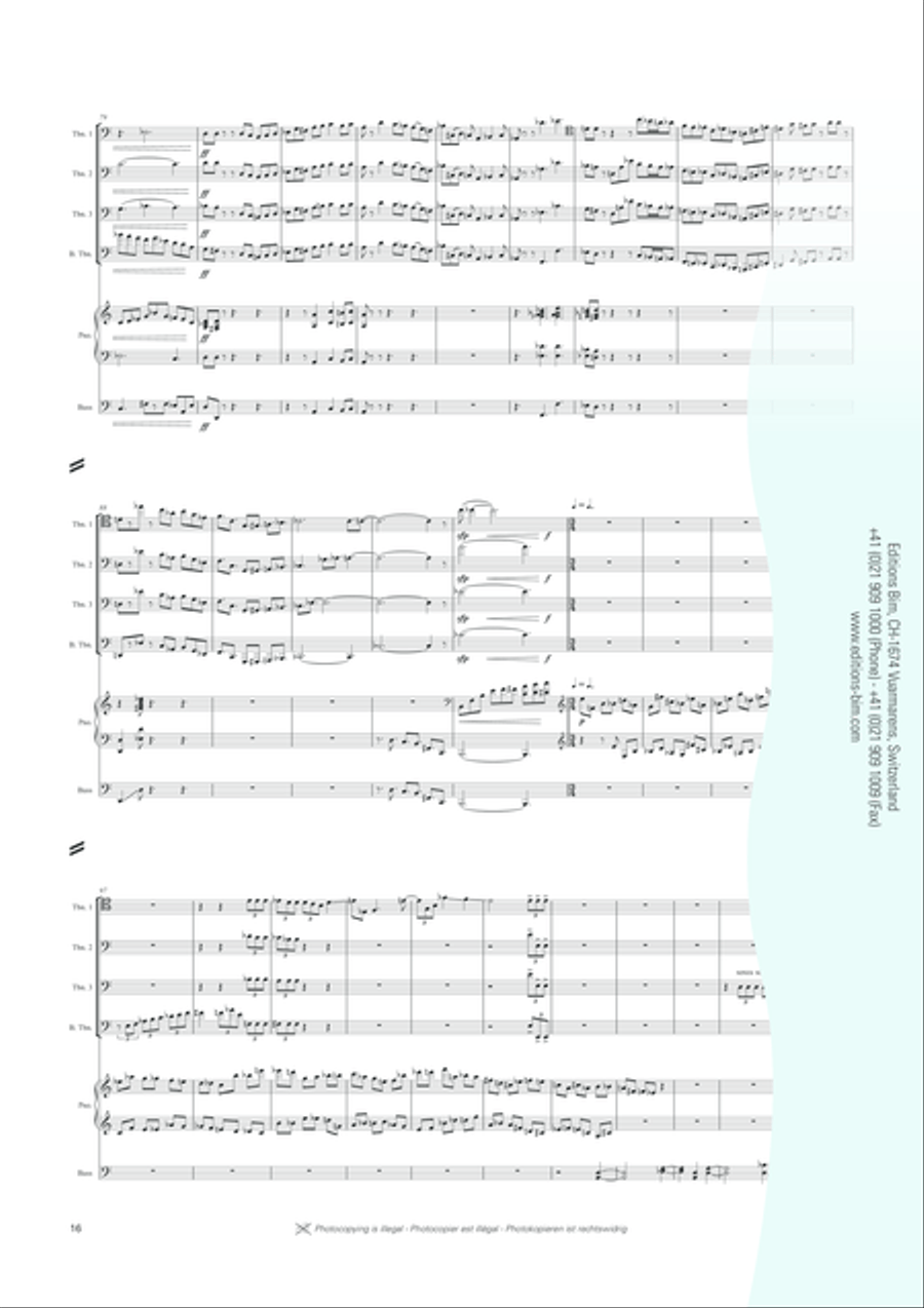 Concertino Concertino Trombone Quartet scores gallery preview page 11