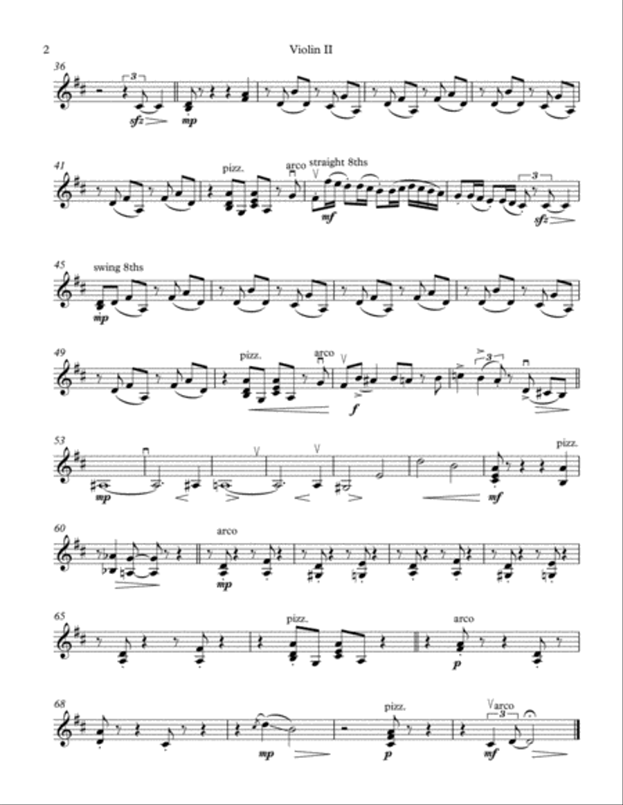 Santa Baby String Quartet scores gallery preview page 4