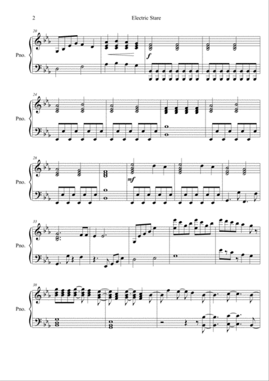 Electric Stare Electric Stare Piano Method scores gallery preview page 2