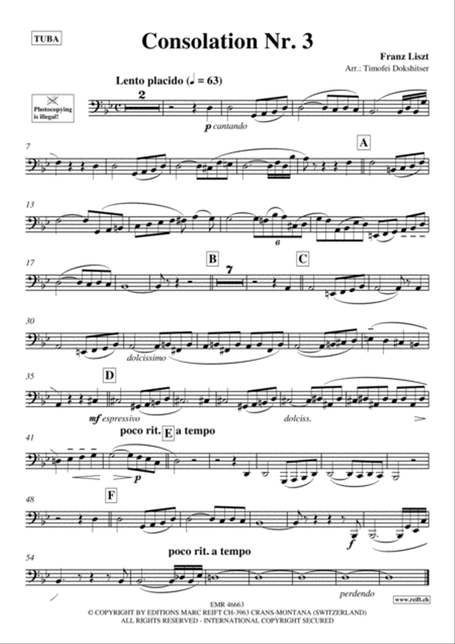 Consolation No. 3 Consolation No. 3 Tuba scores gallery preview page 2