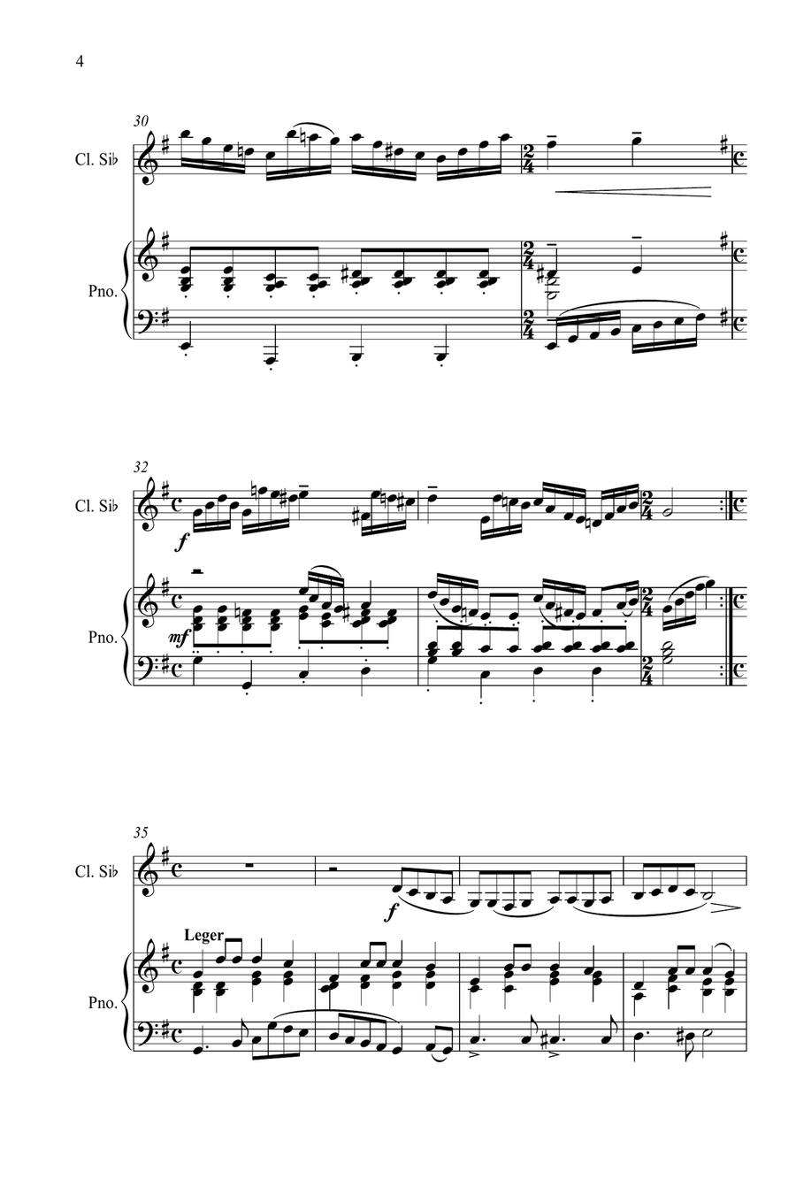 Espièglerie Espièglerie Clarinet Solo scores gallery preview page 4