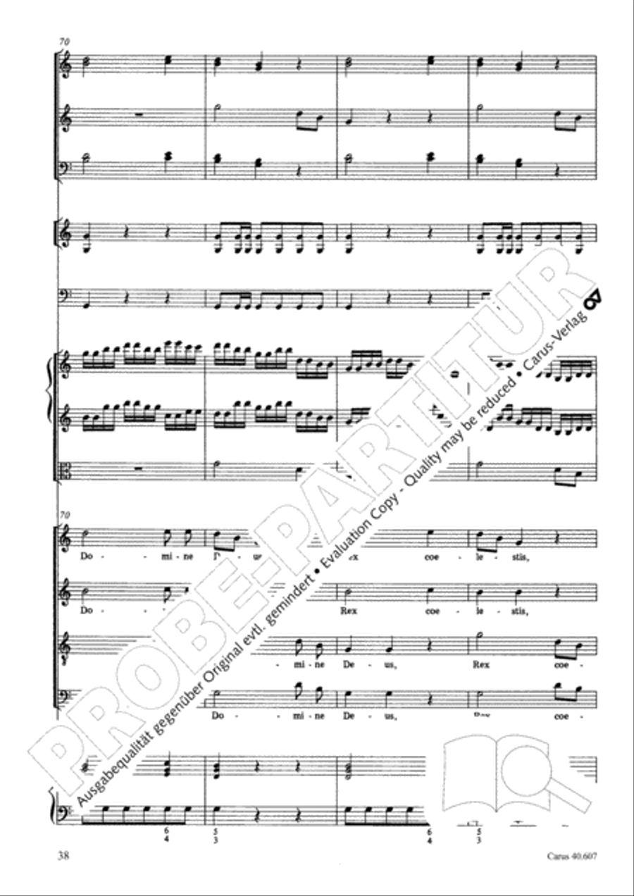 Mass in time of war (Missa in tempore belli) 4-Part scores gallery preview page 49