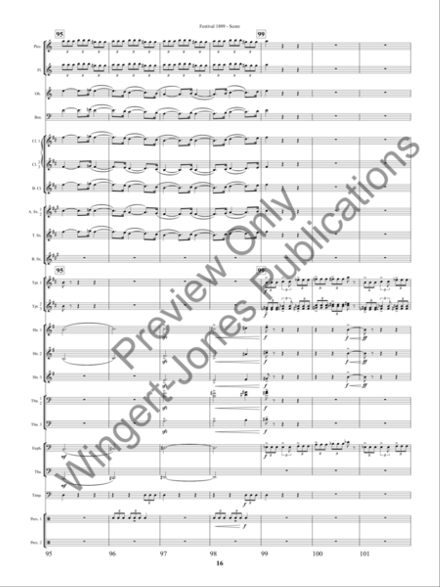 Festival 1899 (Score) Festival 1899 (Score) Concert Band scores gallery preview page 19