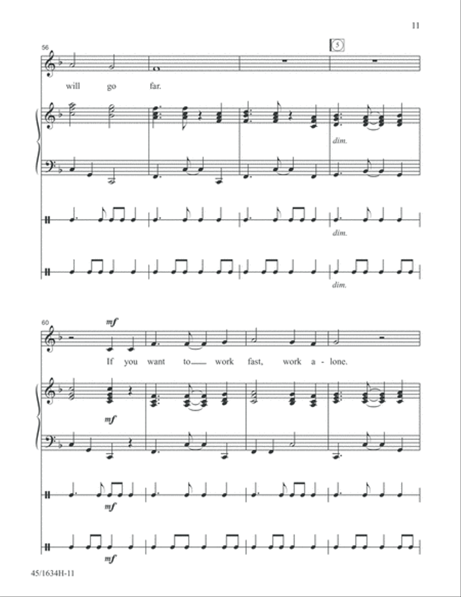 Together Unison Choir scores gallery preview page 11