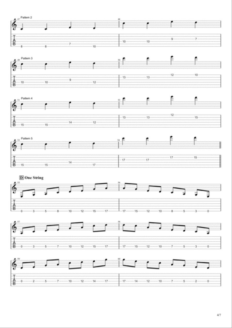 Guitar Bootcamp - Minor Pentatonic Guitar Tablature scores gallery preview page 4