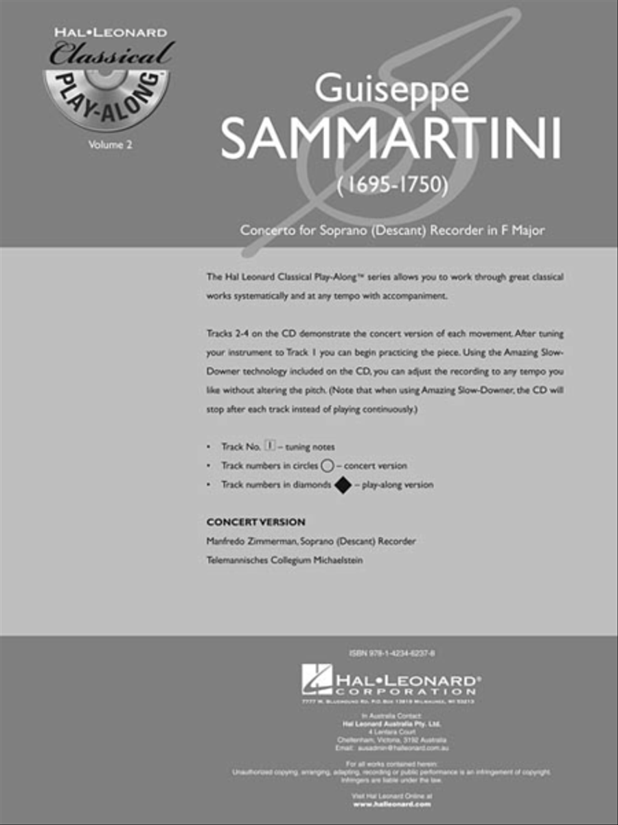 Descant (Soprano) Recorder Concerto in F Major Soprano Recorder scores gallery preview page 3