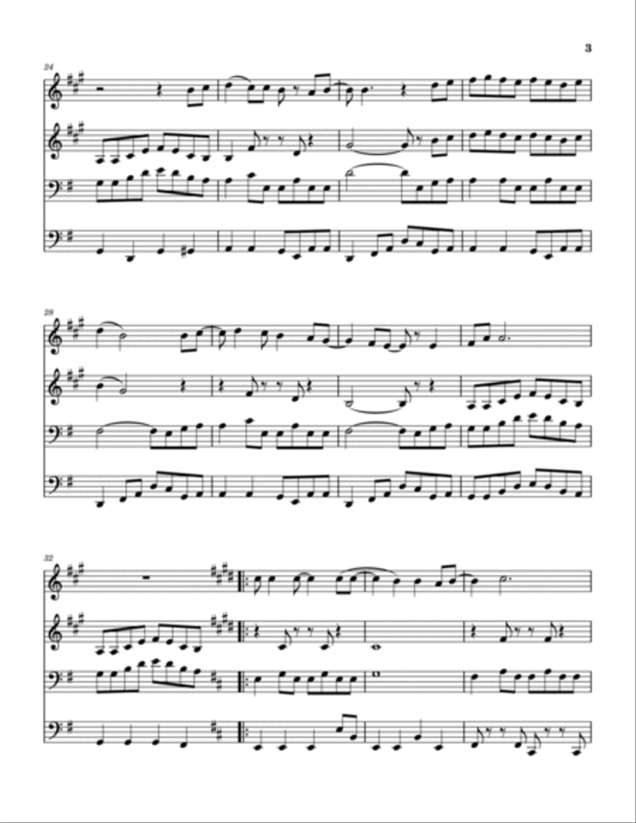The Story In Your Eyes Brass Quartet scores gallery preview page 4