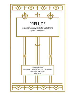 Book cover for Prelude In Contemporary Style for Piano
