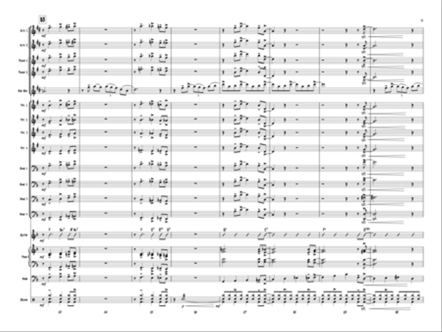 A Bari Cool Chart! Jazz Ensemble scores gallery preview page 12