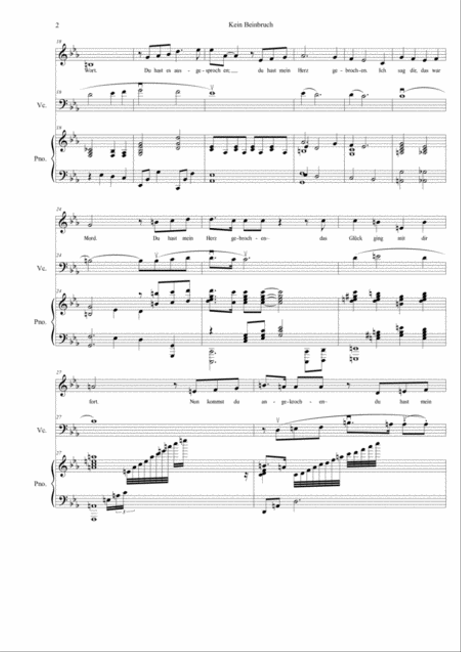 Kein Beinbruch Kein Beinbruch Piano, Vocal, Guitar scores gallery preview page 2