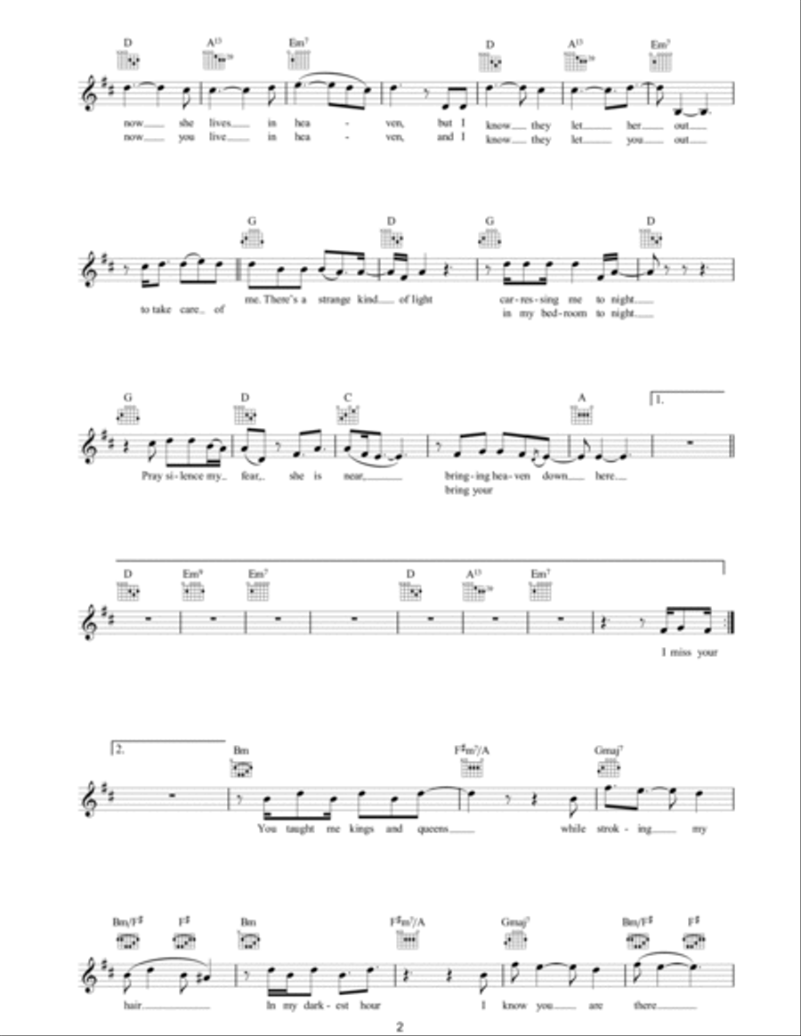 Nan's Song Nan's Song Piano scores gallery preview page 2