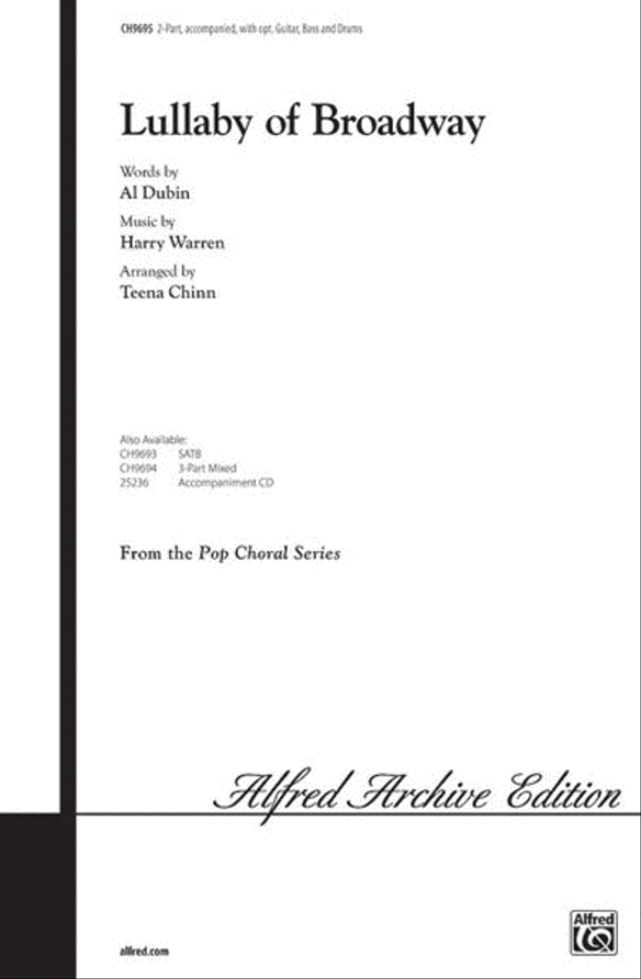 Lullaby of Broadway 2-Part scores gallery preview page 1