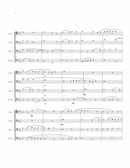 Sicet cervus for Trombone Quartet image number null