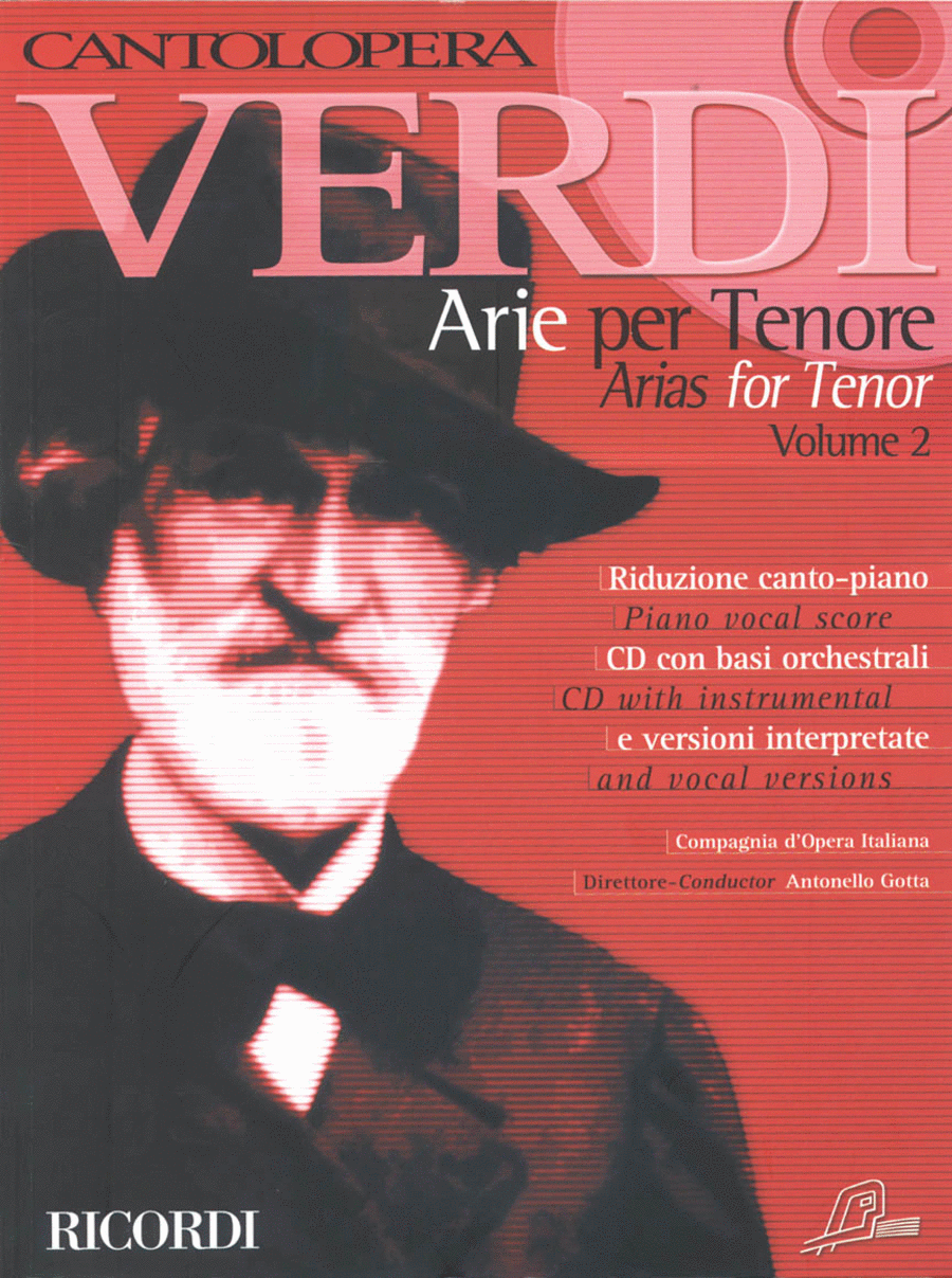 Cantolopera: Verdi Arias for Tenor Volume 2 Voice Solo scores gallery preview page 1