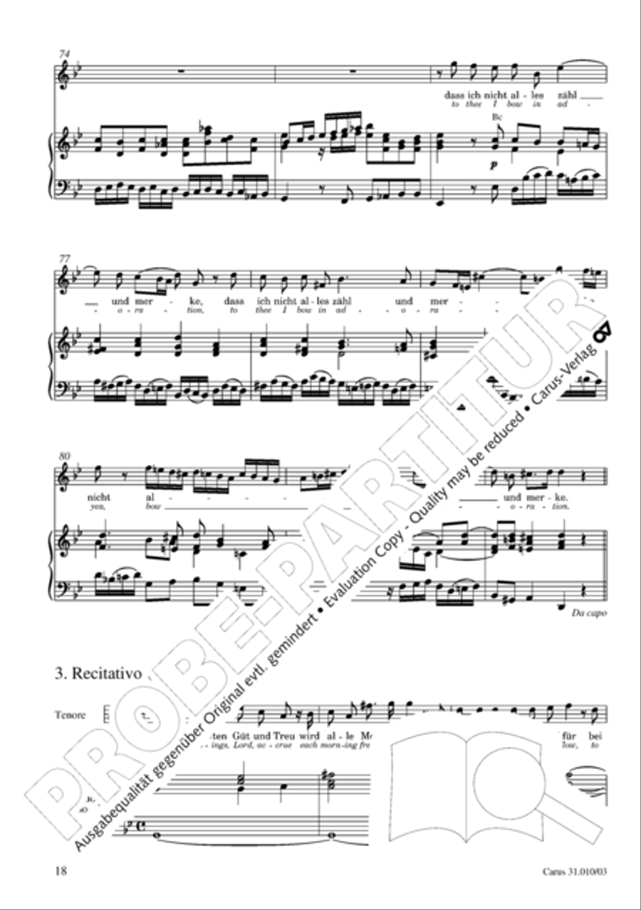 Magnify the Lord, my soul (Meine Seel erhebt den Herren) 4-Part scores gallery preview page 19