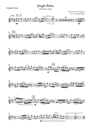 Jingle Bells - Jazz Version (Christmas Song) for English Horn Solo