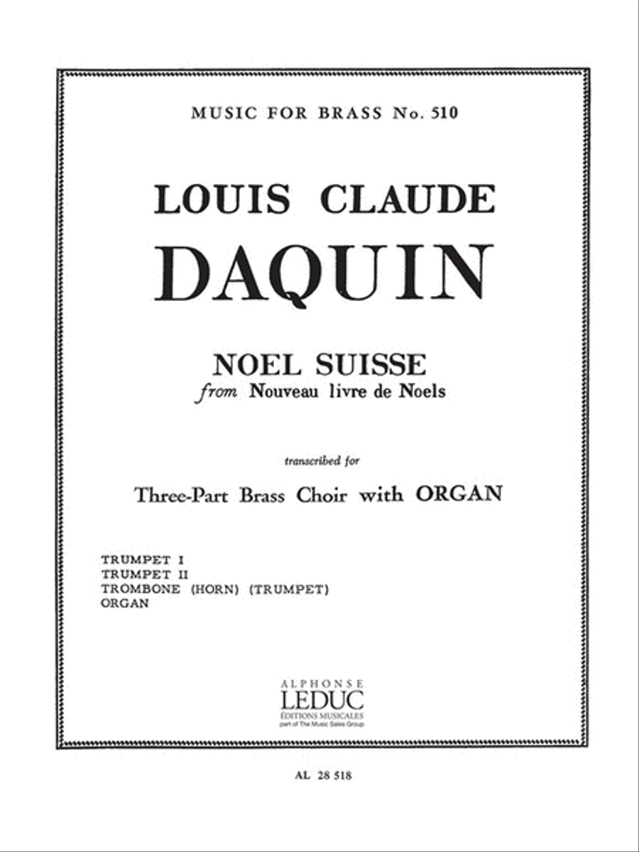 Noel Suisse (trumpets 3 & Organ) Trumpet scores gallery preview page 1