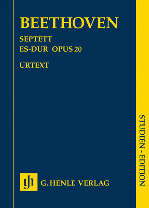 Book cover for Septet in E-flat Major Op. 20