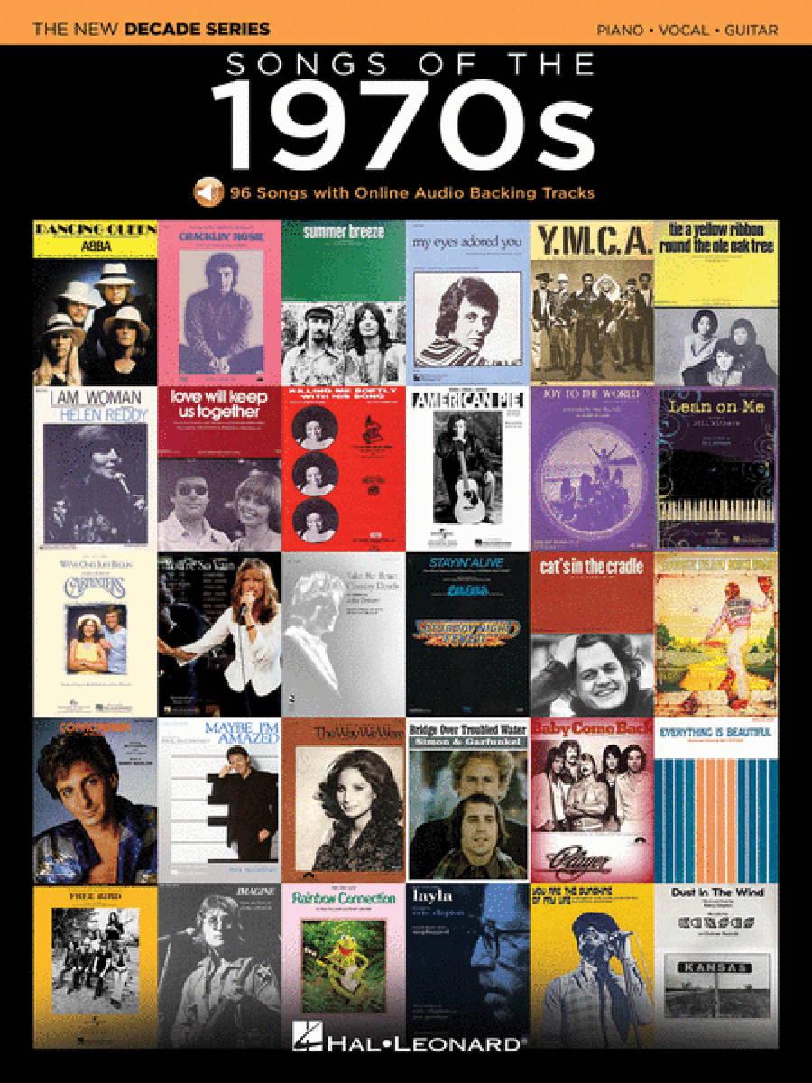 Songs of the 1970s Piano, Vocal, Guitar scores gallery preview page 1