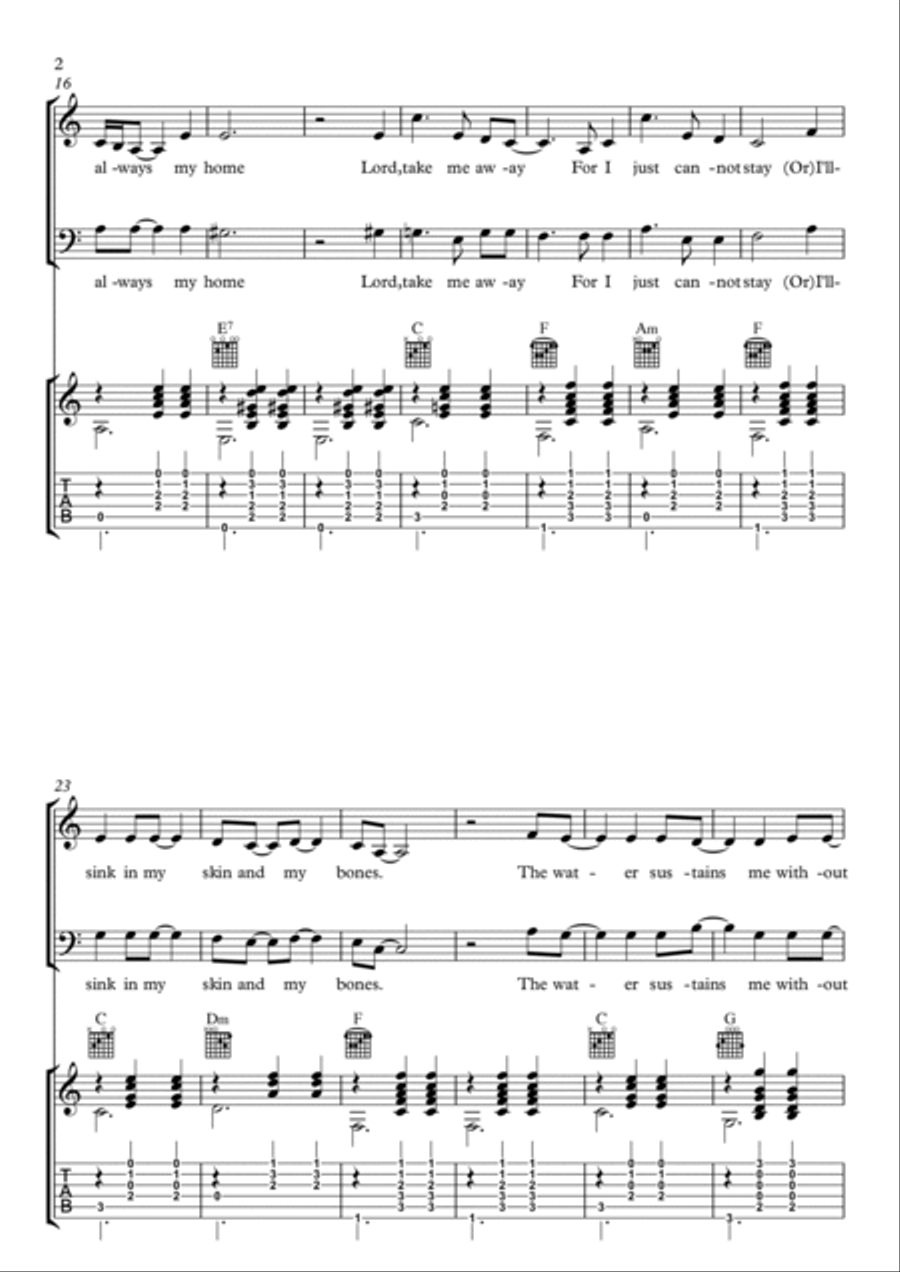 The Water Acoustic Guitar scores gallery preview page 2