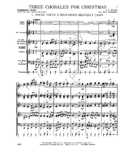 Three Chorales for Christmas
