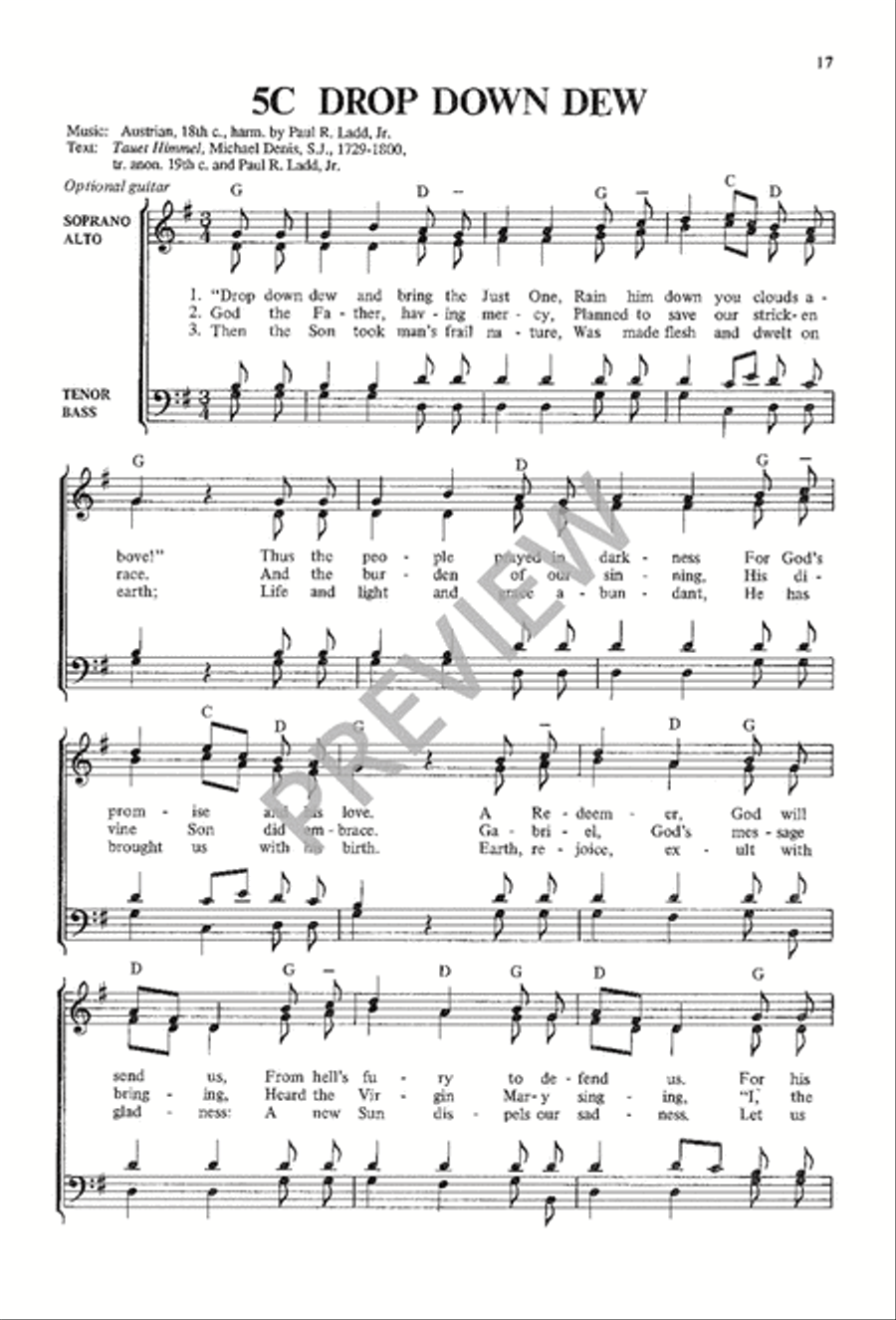 A Choir Book for Advent 4-Part scores gallery preview page 19