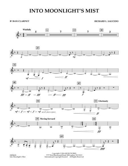 Into Moonlight's Mist - Bb Bass Clarinet
