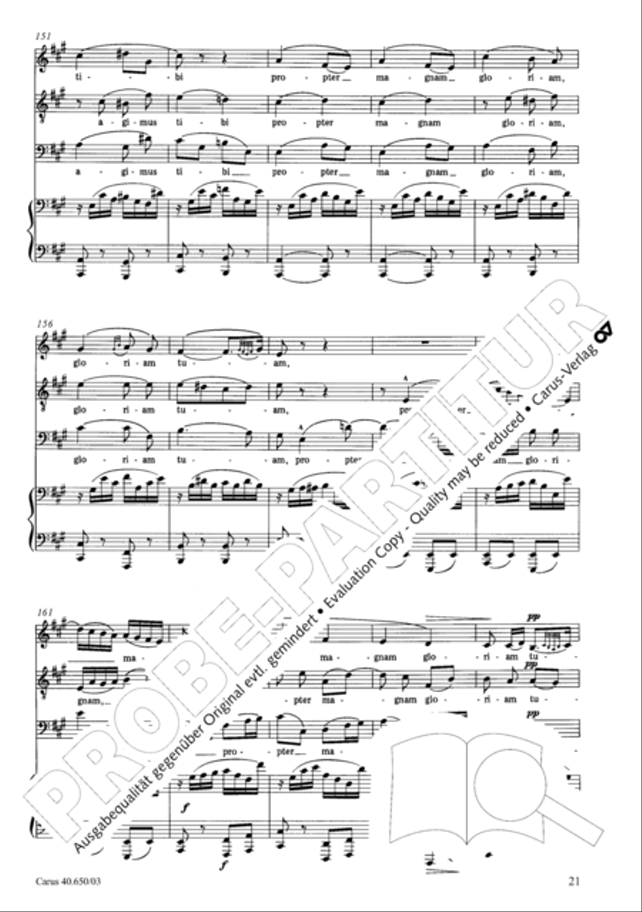 Petite Messe solennelle 4-Part scores gallery preview page 24