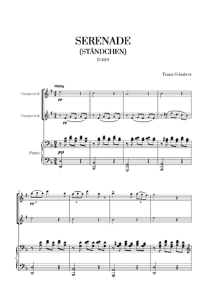 F. Schubert - Serenade (Ständchen) (D 889) (for Trumpet Duet and Piano)