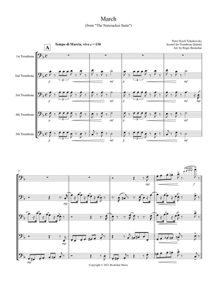 March (from "The Nutcracker Suite") (F) (Trombone Quintet)