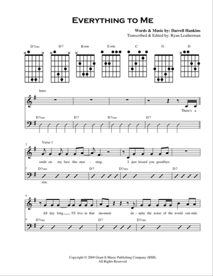 Everything To Me Guitar scores gallery preview page 2